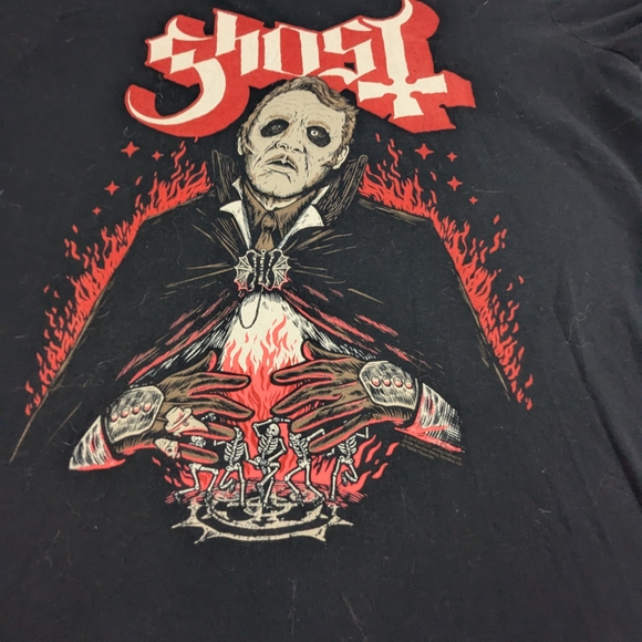Ghost Band Papa Emeritus 2018 Tee Black T-Shirt Short Sleeve Men’s Sizee 2XL - Picture 1 of 6